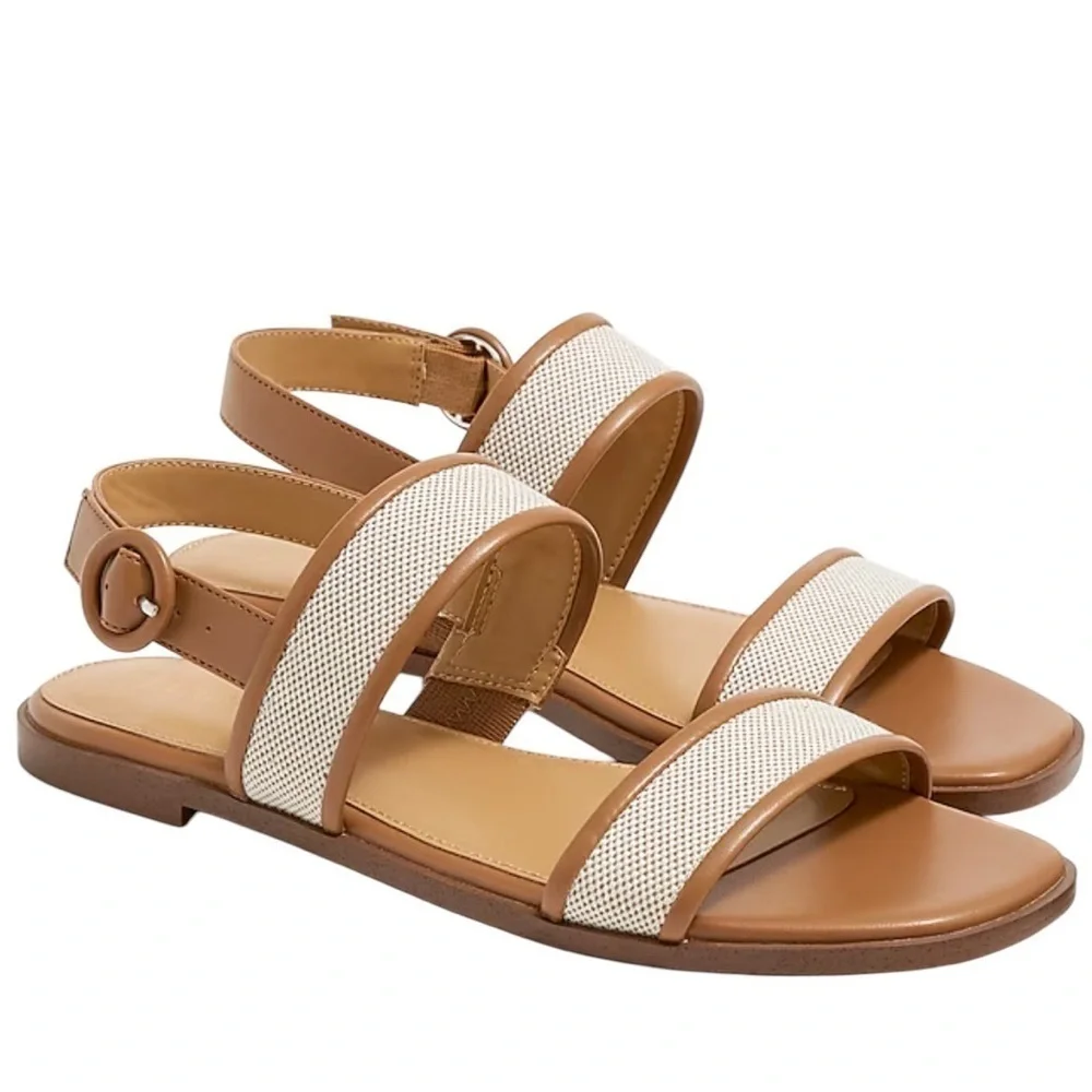 J Crew Double Strap Buckle Sandals 9